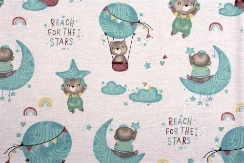 Πάνα αγκαλιάς 80x80 Reach the stars 192 Green DimCol