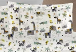 Σεντόνι Κούνιας (70x140+15) με Λάστιχο Zoo 557 White-Grey DimCol