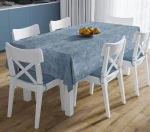 Τραπεζομάντηλο & Τραβέρσα Σετ 2 τμχ (140x220 & 40x220) Αλέκιαστα Panama Shadow Petrol Dimcol