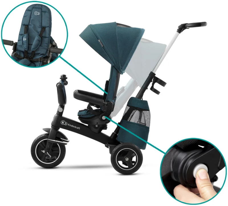 Τρίκυκλο Ποδήλατο EASYTWIST Kinderkraft Green