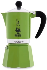 Bialetti Rainbow Moka pot Black, Green
