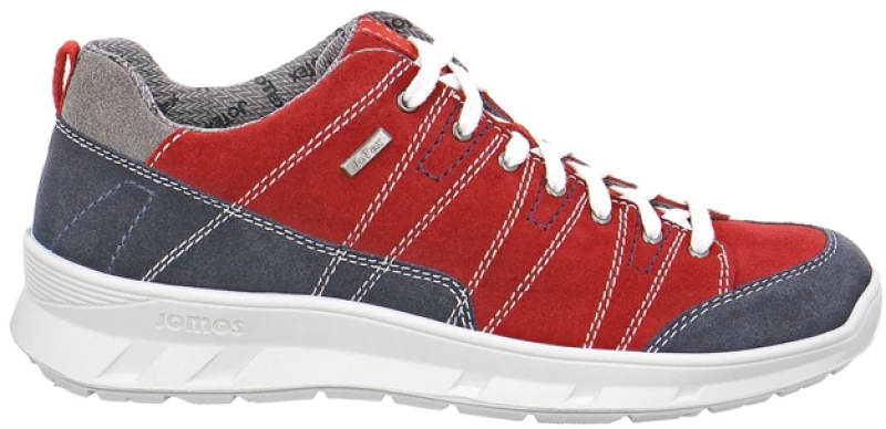 Jomos 327903848018 Ανατομικό Δερμάτινο Comfort Casual Κόκκινο