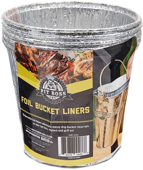 Pit Boss Foil Bucket Liner - 6 Pack