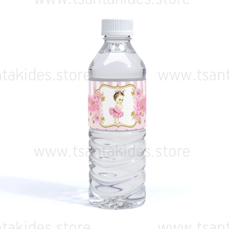 Ετικέτα Νερού βάπτισης με Θέμα Little Princess TS108