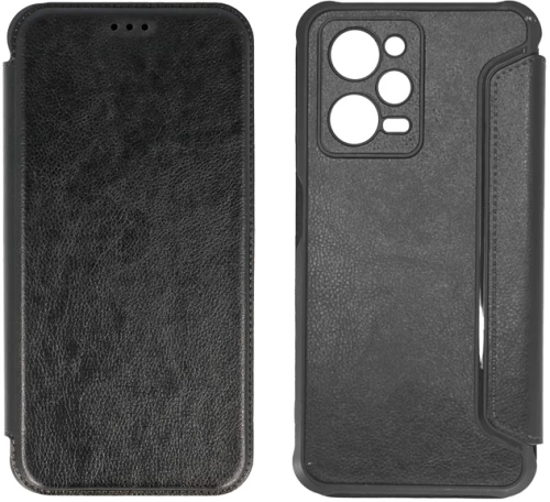 POWERTECH θήκη Razor Leather MOB-1914, Xiaomi Note 12 Pro/X5 Pro, μαύρη