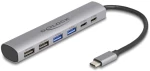 DELOCK USB-C hub 64232, 4x USB/2x USB-C θύρες, 10Gbps, γκρι