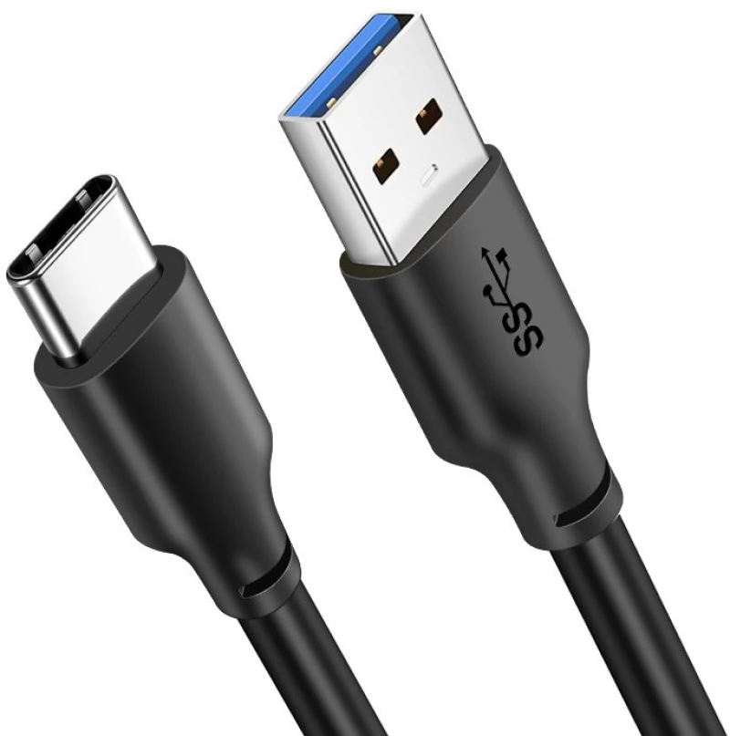 CABLETIME καλώδιο USB 3.0 σε USB Type-C C160, 5V 3A, 2m, μαύρο