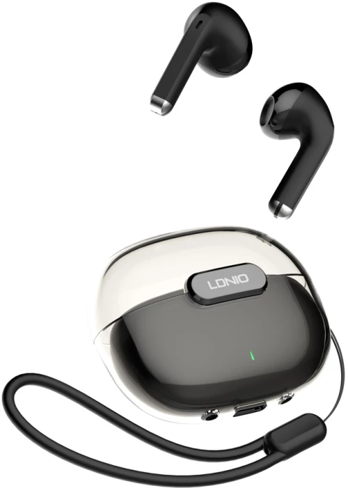LDNIO earphones με θήκη φόρτισης T03, True Wireless, HiFi, μαύρα