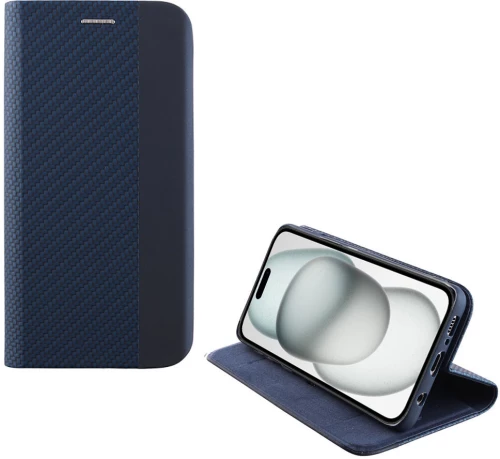IDOL 1991 ΘΗΚΗ IPHONE 15 PLUS 6.7" ELITE ANTI-RFID BOOK STAND BLUE