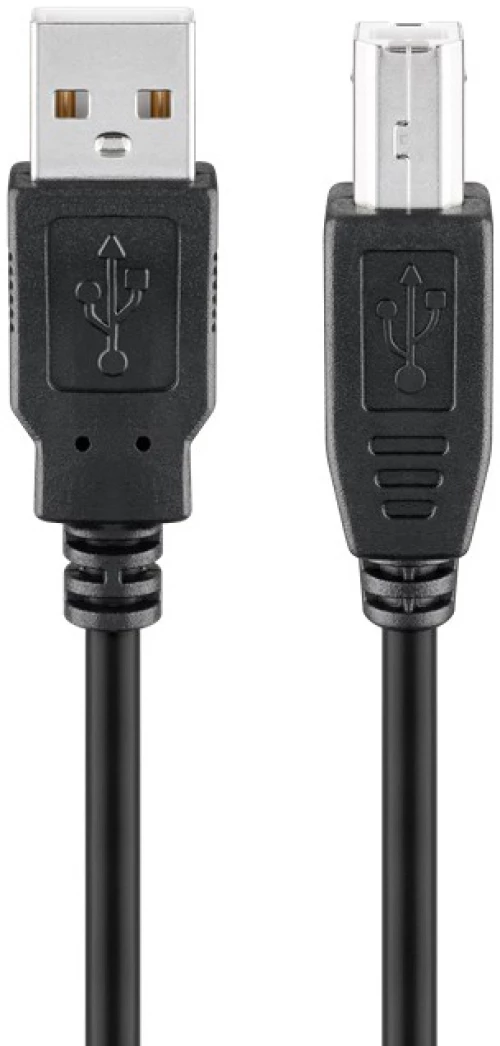 GOOBAY καλώδιο USB σε USB Type B 95129, 0.25m, 480Mbps, μαύρο