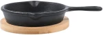 ESTIA ΤΗΓΑΝΙ ΣΕΡΒΙΡΙΣΜΑΤΟΣ IRON MANTEMENIO 10cm ΜΕ ΒΑΣΗ BAMBOO