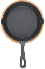 ESTIA ΤΗΓΑΝΙ ΣΕΡΒΙΡΙΣΜΑΤΟΣ IRON MANTEMENIO 10cm ΜΕ ΒΑΣΗ BAMBOO