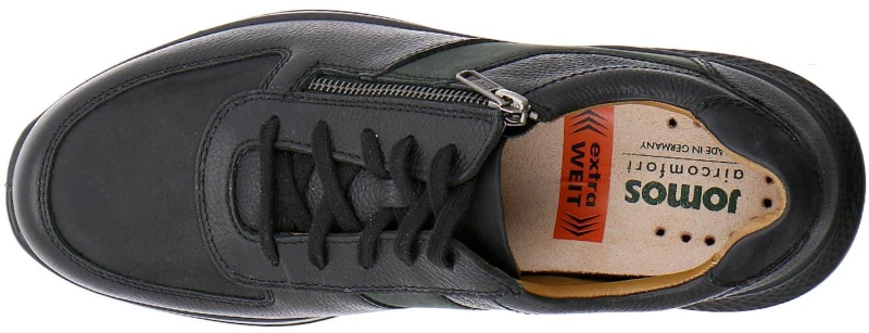 Jomos 3222083790042 Ανατομικό Δερμάτινο Comfort Casual Μαύρο