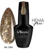 Mixcoco MS-1504 Ημιμόνιμο Βερνίκι 15ml (Flake Gold)