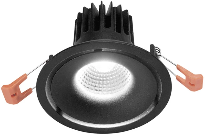 Φωτιστικό Σποτ Χωνευτό Gea Luce Eden GFA1031N Μαύρο Σατινέ (4000K)