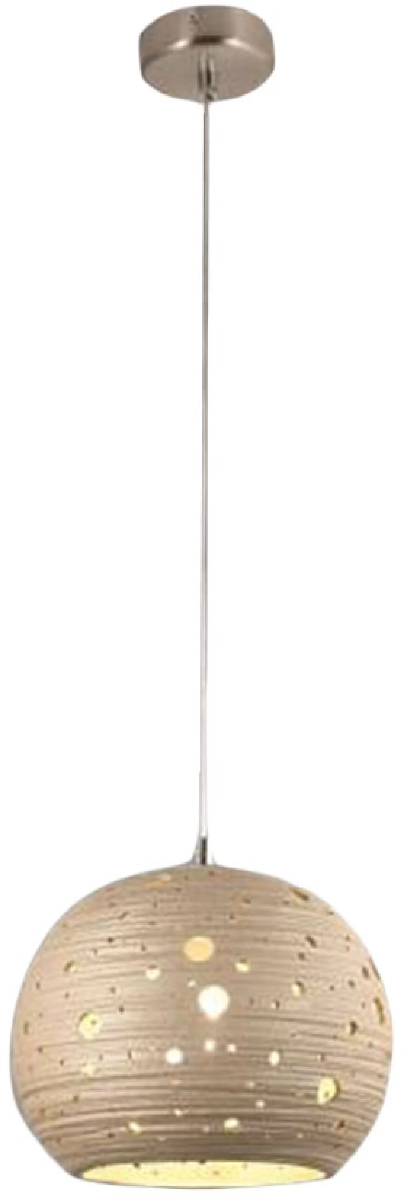 Φωτιστικό Κρεμαστό Fabas Luce Corvara 3531-40-348 Κεραμικό Χακί