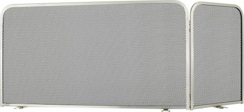 Zogometal 584 Μεταλλική Κάλυψη Τζακιού Γωνιακή 50x90+35 εκ., Αριστερή Γωνία Νίκελ Ματ