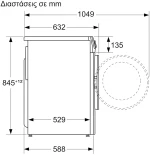 Pitsos WUP1401G9 Πλυντήριο Ρούχων 9kg 1400 Στροφών