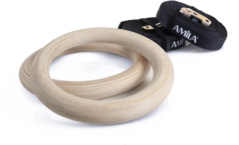 AMILA Κρίκοι γυμναστικής AMILA WOOD Gymnastics Rings ELDICO84762