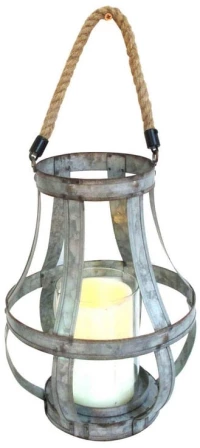 Artekko Fle Διακοσμητικό Μεταλλικό Φαναράκι (19x19x29)cm Mήκος 19,05 Πλάτος 19,05 Ύψος 29,21 Artekko HP42419