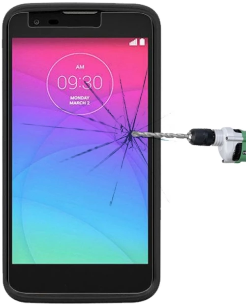 For LG K8 (2017) 0.26mm 9H Surface Hardness Explosion-proof Non-full Screen Tempered Glass Screen Film (DIYLooks) (OEM)