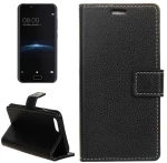 For Doogee Shoot 2 Litchi Texture Horizontal Flip Leather Case with Holder & Card Slots & Wallet & Photo Frame (Black) (OEM)