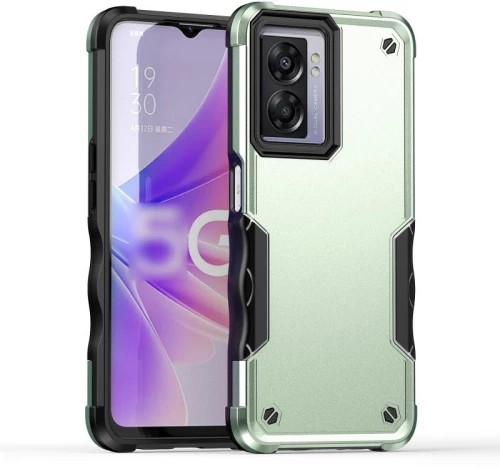 For OPPO A57 4G Non-slip Shockproof Armor Phone Case(Green) (OEM)