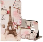For Huawei Mate 10 Eiffel Tower Pattern Horizontal Flip Leather Case with Holder & Card Slots & Wallet (OEM)