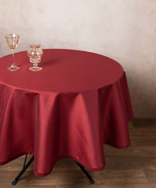 Σατέν ροτόντα 2015 (150cm) μπορντώ Silk Fashion