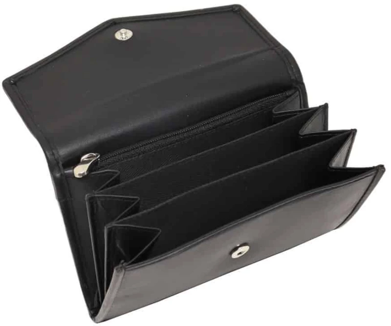 MENTZO L315 BLACK RFID AELLA ΔΕΡΜΑΤΙΝΟ ΠΟΡΤΟΦΟΛΙ ΓΙΑ ΨΙΛΑ