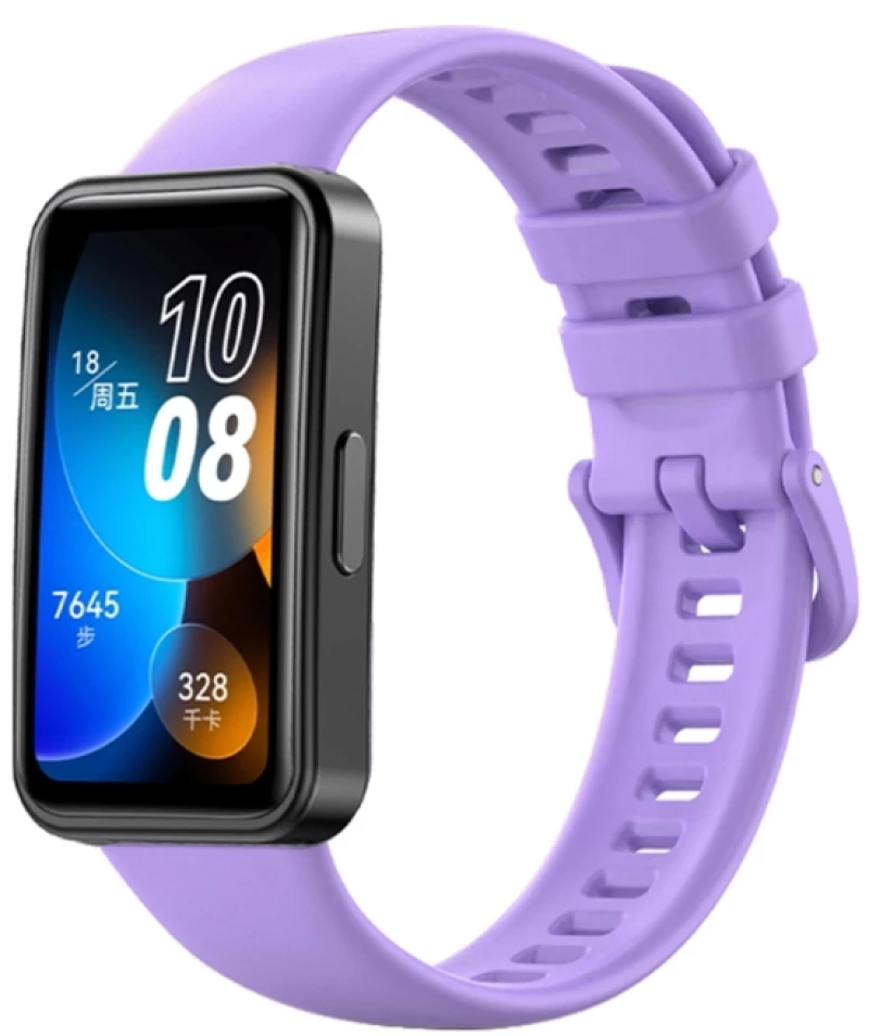 Ανταλλακτικό Λουράκι Σιλικόνης για Huawei Band 8 – Purple OEM
