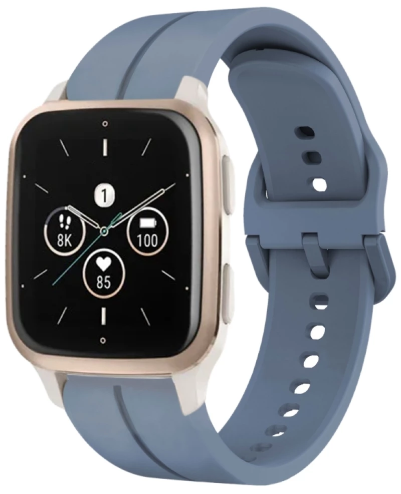 Ανταλλακτικό Λουράκι Σιλικόνης για  Garmin Forerunner Sq2 (Fits All 20mm) - Blue OEM