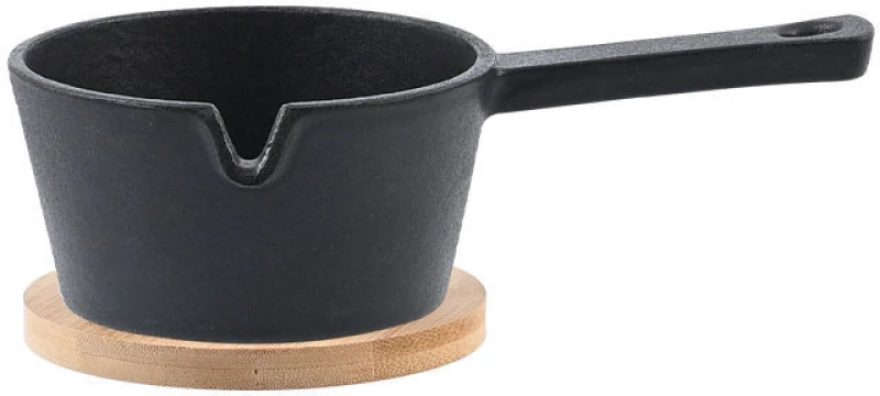 ESTIA ΤΗΓΑΝΙ ΣΕΡΒΙΡΙΣΜΑΤΟΣ IRON ΜΑΝΤΕΜΕΝΙΟ ΒΑΘΥ 9.5cm ΜΕ ΒΑΣΗ BAMBOO