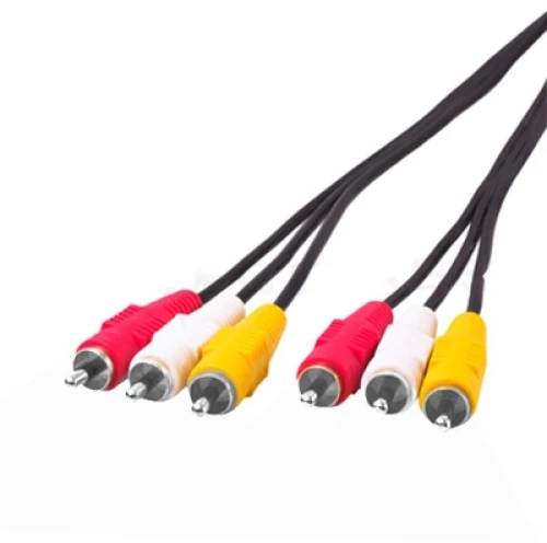 Good Quality Audio Video Stereo RCA AV Cable, Length: 10m (OEM)