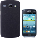 Scrub Plastic Case for Galaxy Core / i8262 / i8260(Black) (OEM)