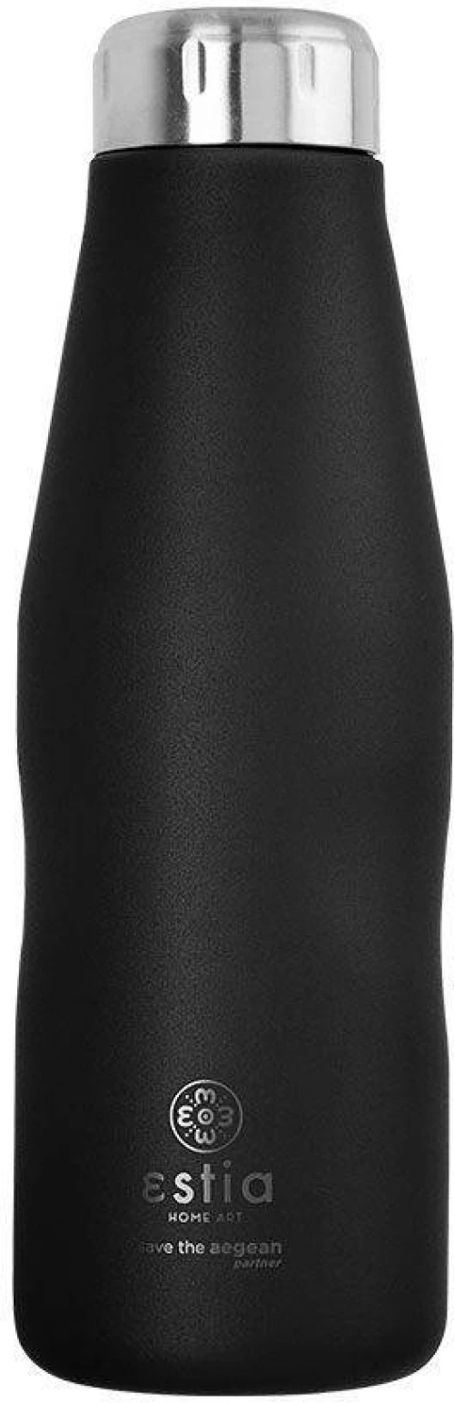 ΘΕΡΜΟΣ TRAVEL FLASK SAVE THE AEGEAN 500ml MIDNIGHT BLACK