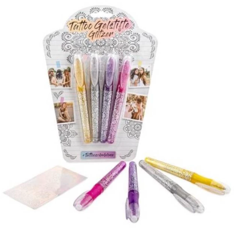 Στυλό TREND 954305 Festival Glitter Tattoo Set 4