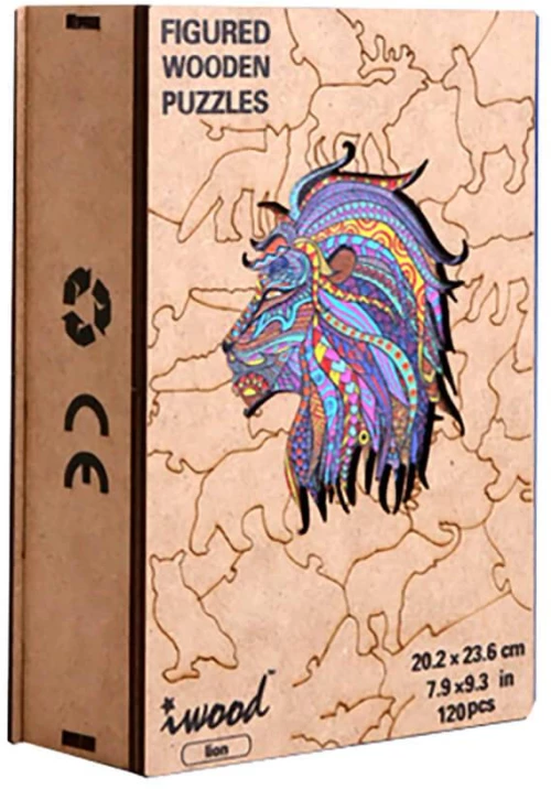 W18002 Wooden Figured Puzzle-Lion