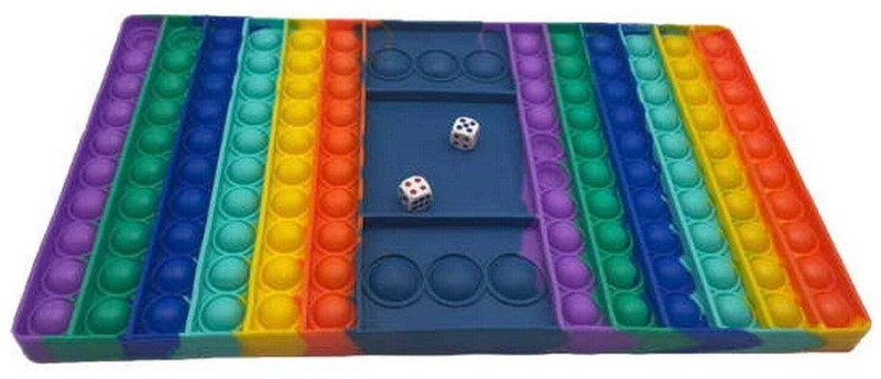 Fidget Pop It Επιτραπέζιο Rainbow Chess Board