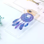 Transparent Varnish Painting Soft TPU Case For Xiaomi Redmi 6 Pro / Mi A2 Lite(Blue Windbell) (OEM)
