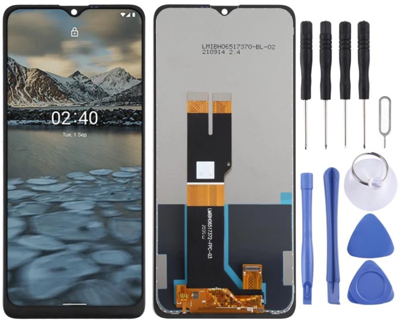 LCD Screen and Digitizer Full Assembly for Nokia 2.4 TA-1277 TA-1275 TA-1274 TA-1270(Black) (OEM)