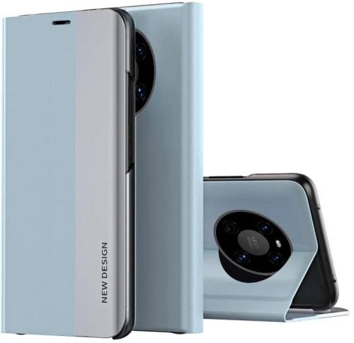 For Honor X9 4G / 5G 2022 / X30 / Magic4 Lite 5G Side Electroplated Adsorption Leather Phone Case(Light Blue) (OEM)