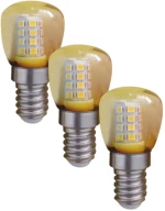 E14 LED 1W YELLOW 230V AC 60Lm 2835SMD Ra80 3PCS-PACK