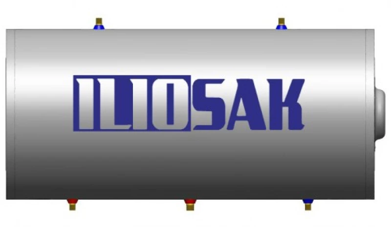 Boiler ILIOSAK Glass double 160 lt διπλής ενέργειας