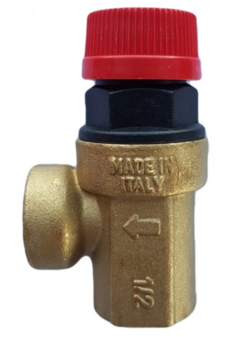 Βαλβίδα ασφαλείας  1/2" x 3/4" 8 bar +110 ° C