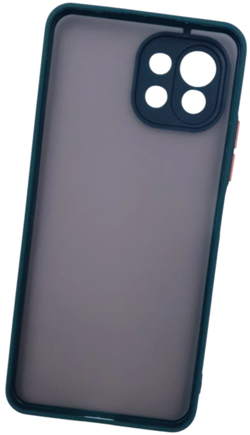 Naxius Case Rubber Frame Green XiaoMi Mi 11 Lite 4G / 5G / 5G NE Naxius