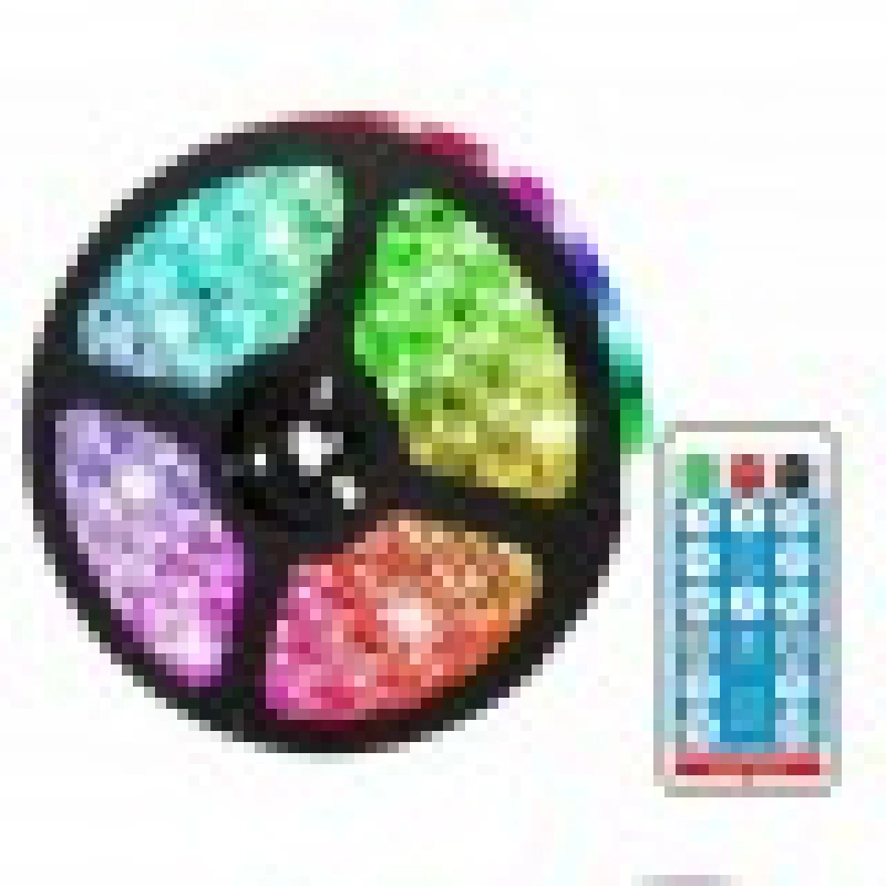 Αδιάβροχη ταινία LED 2835RGB-39D-3V 5m με ηλιακό πάνελ & τηλεχειριστήριο