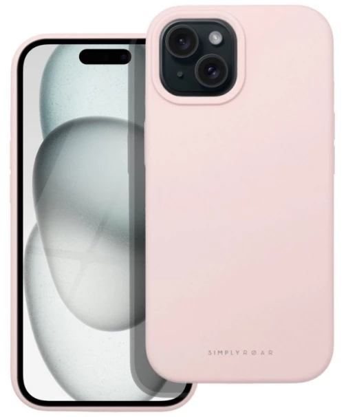 Roar Cloud-Skin Case - for iPhone 15 Light Pink