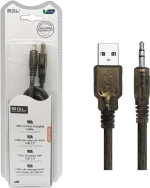 Καλώδιο ήχου - 1S01 - USB-A male/Jack 3.5mm male - 5m - 097565