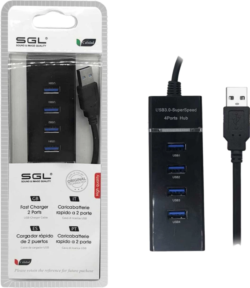 Αντάπτορας USB Hub με 4 θύρες - 304P - 30cm - 095929